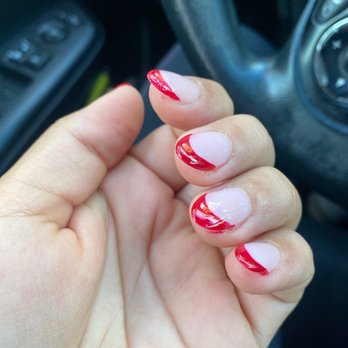 Fancy Nails - Just horrible. I thought it was a good place but got charged $53 for this ugly stuff. I had no choice but to go but this was horrible - Nail Salons Near Me - Torrance, California Fancy Nails - Just horrible. I thought it was a good place but got charged $53 for this ugly stuff. I had no choice but to go but this was horrible - Nail Salons Near Me - Torrance, California