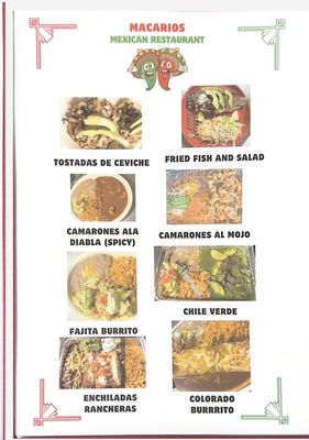 Menu photo 2 Macarios Mexican Restaurant Boardman, OR Menu photo 2 Macarios Mexican Restaurant Boardman, OR