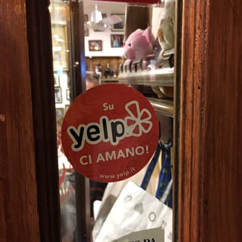 Da Baffetto - The Yelp sticker on their window. - Pizza Near Me - Rome, RM Da Baffetto - The Yelp sticker on their window. - Pizza Near Me - Rome, RM