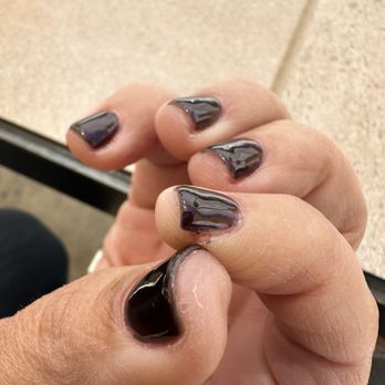 TiLi Nail Lounge - Bloody cuticle after the fact, where she cut in and pulled up. - Nail Salons Near Me - Wildomar, California TiLi Nail Lounge - Bloody cuticle after the fact, where she cut in and pulled up. - Nail Salons Near Me - Wildomar, California