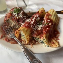 Three Cheese & Spinach Manicotti Three Cheese & Spinach Manicotti