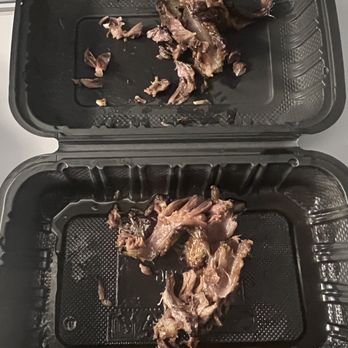 Matiki Island BBQ - I scraped off all the meat from each bone and this is all I got. - Barbeque Near Me - Las Vegas, Nevada Matiki Island BBQ - I scraped off all the meat from each bone and this is all I got. - Barbeque Near Me - Las Vegas, Nevada