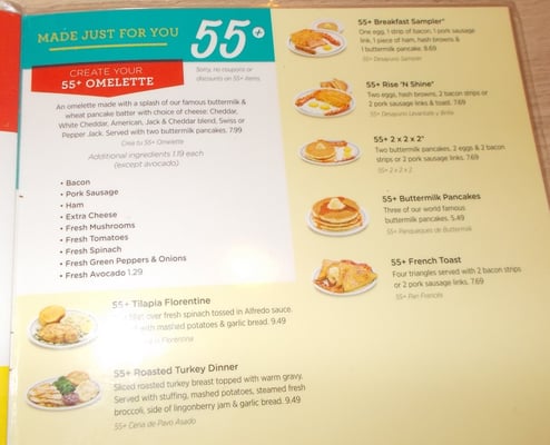 Menu photo 5 IHOP Chula Vista, CA