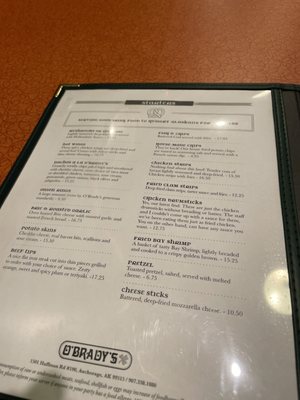 Menu photo 8 O'Brady's Burgers & Brew Anchorage, AK Menu photo 8 O'Brady's Burgers & Brew Anchorage, AK