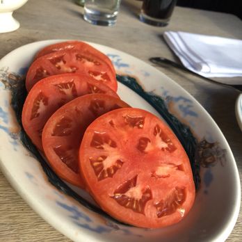 Peter Luger - Sliced Tomato with Luger's Own sauce (for 2) - Steakhouses Near Me - Brooklyn, New York
