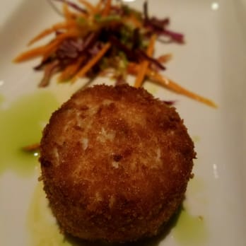 Canoe - Lump Crabcake. Huge chunks of crab, no bread crumb filler, just pure crab. - New American Near Me - Atlanta, Georgia