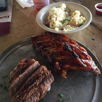 Stonefire Grill - Tritip and ribs meal - I love their tritip, but ribs were a little dry and rough... mashed potatoes were great too! - Barbeque Near Me - Chatsworth, California Stonefire Grill - Tritip and ribs meal - I love their tritip, but ribs were a little dry and rough... mashed potatoes were great too! - Barbeque Near Me - Chatsworth, California
