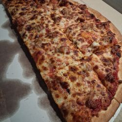 Louie's Pizza - Thin crust cheese/ sausage. Sauce is dynamite.