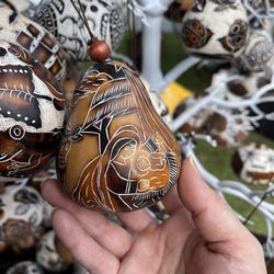 Maui Swap Meet - Nativity scene gourd