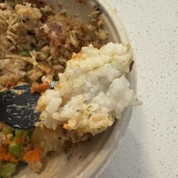 Poke Morro - Undercooked rice