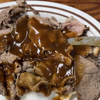 Auburndale Main Street Diner - Hot Open Faced Roast Beef. Very Good! Sides of mashed and grits taken to go. - Diners Near Me - Auburndale, Florida Auburndale Main Street Diner - Hot Open Faced Roast Beef. Very Good! Sides of mashed and grits taken to go. - Diners Near Me - Auburndale, Florida