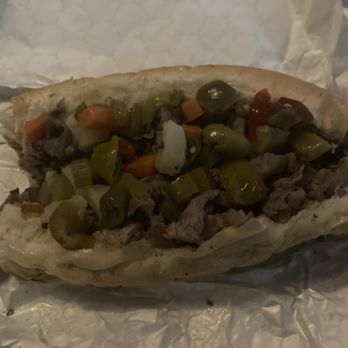 Chicago Beefs - "Dipped" (Wet!) Italian Beef with Hot Giardiniera - Sandwiches Near Me - Marquette, Michigan Chicago Beefs - "Dipped" (Wet!) Italian Beef with Hot Giardiniera - Sandwiches Near Me - Marquette, Michigan