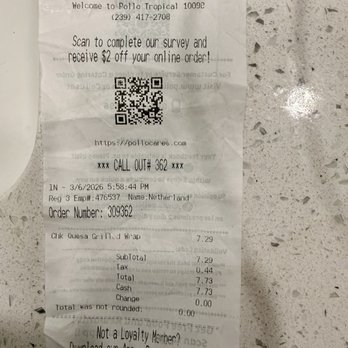 Pollo Tropical - Order of disgusting food - Latin American Near Me - Naples, Florida Pollo Tropical - Order of disgusting food - Latin American Near Me - Naples, Florida