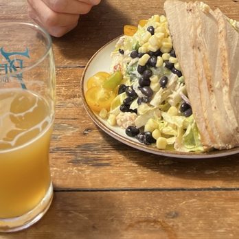 7 Devils Brewery and Public House - Salad with chicken - New American Near Me - Coos Bay, Oregon