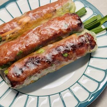 Brodard Restaurant - Grilled Pork Spring Rolls   Nem Nuong Cuon - 3 Rolls - Vietnamese Near Me - Fountain Valley, California