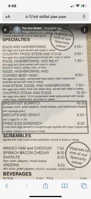 Menu photo 3 The Hot Skillet Paw Paw, MI Menu photo 3 The Hot Skillet Paw Paw, MI