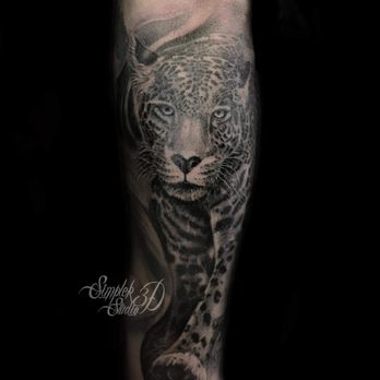 3D Studio Art - Jaguar forearm tattoo - Piercing Near Me - Santa Ana, California