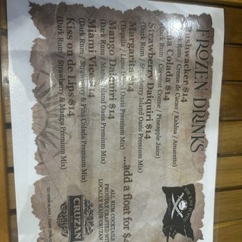The Lost Turtle - Menu - Bars Near Me - Charlotte Amalie West, Virgin Islands