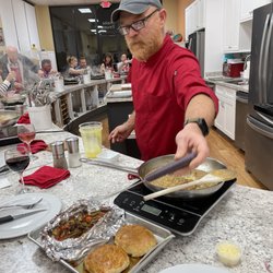 Kitchen Social - Chef Sterling giving us a hand
