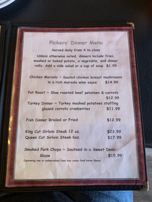Menu photo 1 Pickers Pub & Grub Brownsville, PA Menu photo 1 Pickers Pub & Grub Brownsville, PA