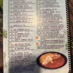 Cancun's Mexican Grill - Menu
