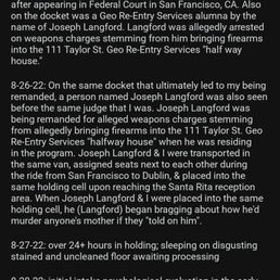 A brief timeline of my incarceration within the Santa Rita county jail 1/34