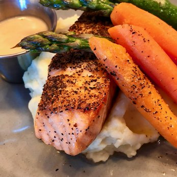 DRIFT eat + drink - Salmon entree - Bars Near Me - San Diego, California DRIFT eat + drink - Salmon entree - Bars Near Me - San Diego, California