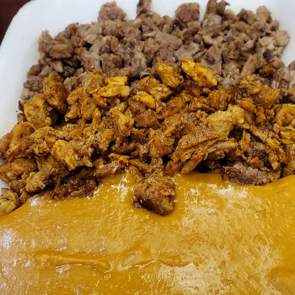 Tacarbon - Mixto plate. Refried bean had consistency of hummus. The tortilla was great, clear from lard they use - Mexican Near Me - Phoenix, Arizona Tacarbon - Mixto plate. Refried bean had consistency of hummus. The tortilla was great, clear from lard they use - Mexican Near Me - Phoenix, Arizona