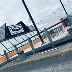 Stadium BBQ - Outside front of building.
