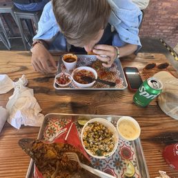 Walking taco, street corn, quesatacos