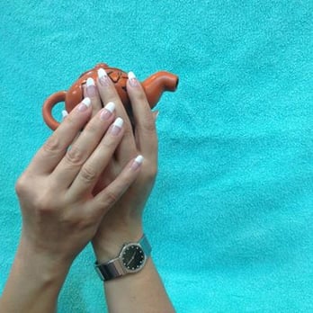 T Nails Spa - My hands with french manicure shellac - Nail Salons Near Me - Houston, Texas T Nails Spa - My hands with french manicure shellac - Nail Salons Near Me - Houston, Texas