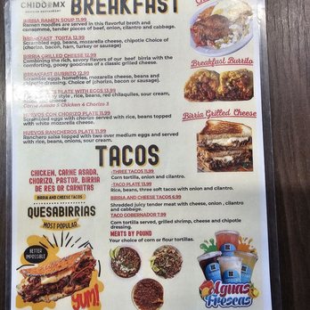 Chido Mx - Menu - Mexican Near Me - Goodyear, Arizona Chido Mx - Menu - Mexican Near Me - Goodyear, Arizona