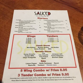 Sauced Wing Bar - Menu - Chicken Wings Near Me - Boerne, Texas Sauced Wing Bar - Menu - Chicken Wings Near Me - Boerne, Texas