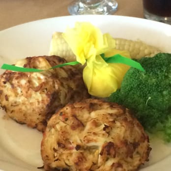 Captain James Landing - Two huge lumps of crab cake - Seafood Near Me - Baltimore, Maryland Captain James Landing - Two huge lumps of crab cake - Seafood Near Me - Baltimore, Maryland