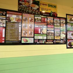 Aceituno's Mexican Food - Menu from outside.