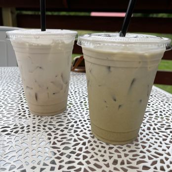 Grams - Matcha chai in the front; regular in the back - Coffee & Tea Near Me - Nashville, Tennessee