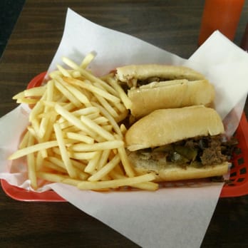 Pat's Philly Steaks & Subs - A cheese streak sandwich with fries, totally a classic - Cheesesteaks Near Me - Denver, Colorado