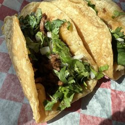 Pepe’s Grocery & Deli - Steak tacos on a corn tortilla