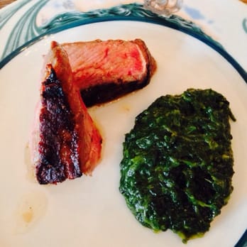 Peter Luger - Steak with creamed spinach - Steakhouses Near Me - Brooklyn, New York Peter Luger - Steak with creamed spinach - Steakhouses Near Me - Brooklyn, New York