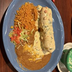 K-Macho's Mexican Grill and Cantina - Carbon Fajita Chimichanga (substituted the meat for Carne Asada)
