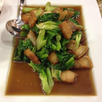 Chaba Thai Kitchen - Stir-fry Chinese broccoli with a generous amount of crispy pork - Thai Near Me - San Diego, California Chaba Thai Kitchen - Stir-fry Chinese broccoli with a generous amount of crispy pork - Thai Near Me - San Diego, California
