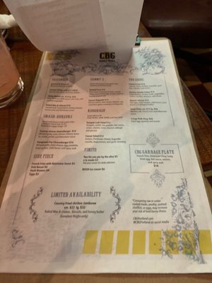 Menu photo 8 CBG Bar & Grill Portland, ME