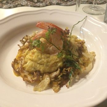 Chef Adair - 3rd course: Grilled Prawns & Creamy Herb Polenta - Caterers Near Me - Cotati, California Chef Adair - 3rd course: Grilled Prawns & Creamy Herb Polenta - Caterers Near Me - Cotati, California