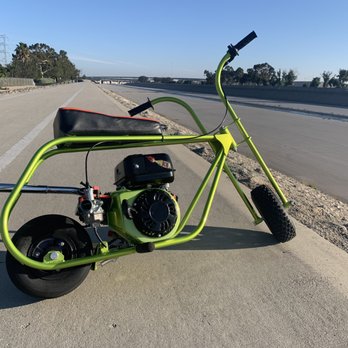 Beach Cities Powder Coating - Mini bike anti-freeze green - Powder Coating Near Me - Gardena, California