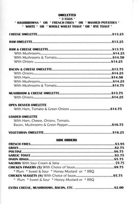 Menu photo 2 Chris' Restaurant Coleman, AB