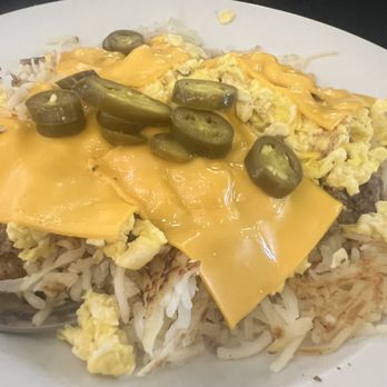 Arcade Restaurant - Yep! Your eyes aren't deceiving you. They use processed cheese slices on the Harry's Hash Brown Bowl - Diners Near Me - Memphis, Tennessee Arcade Restaurant - Yep! Your eyes aren't deceiving you. They use processed cheese slices on the Harry's Hash Brown Bowl - Diners Near Me - Memphis, Tennessee