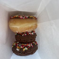 Granny's Donuts - Glazed Chocolate Sprinkle & 2 Chocolate Sprinkles