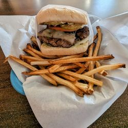 The J and P Bar & Grill - Jalapeno cheese burger
