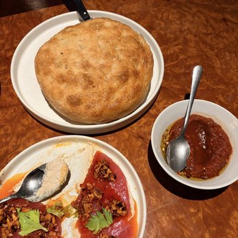 Ci Siamo - Focaccia and tuna carpaccio - Italian Near Me - New York, New York Ci Siamo - Focaccia and tuna carpaccio - Italian Near Me - New York, New York