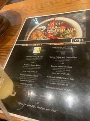Menu photo 5 Creole Soul Restaurant Baltimore, MD
